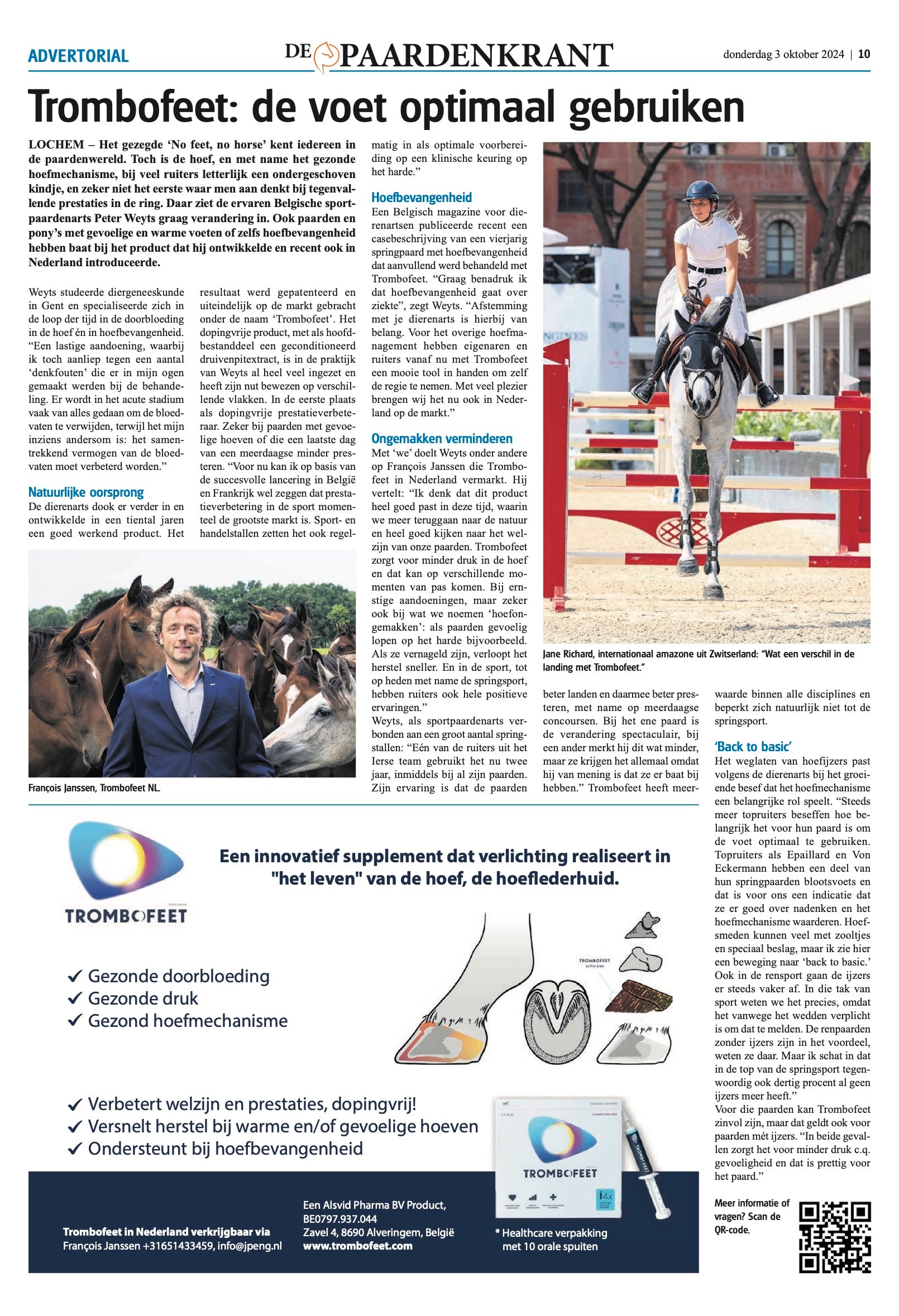 Publication in Paardenkrant (NL)